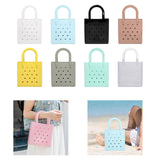 Maxbell Women Girls Beach Bag Waterproof Tote Bag Handbag Portable Summer Travel Bag White