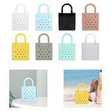 Maxbell Women Girls Beach Bag Waterproof Tote Bag Handbag Portable Summer Travel Bag White