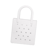 Maxbell Women Girls Beach Bag Waterproof Tote Bag Handbag Portable Summer Travel Bag White