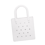 Maxbell Women Girls Beach Bag Waterproof Tote Bag Handbag Portable Summer Travel Bag White