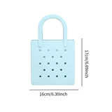 Maxbell Women Girls Beach Bag Waterproof Tote Bag Handbag Portable Summer Travel Bag Light Blue