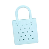 Maxbell Women Girls Beach Bag Waterproof Tote Bag Handbag Portable Summer Travel Bag Light Blue