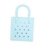 Maxbell Women Girls Beach Bag Waterproof Tote Bag Handbag Portable Summer Travel Bag Light Blue