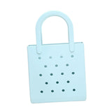 Maxbell Women Girls Beach Bag Waterproof Tote Bag Handbag Portable Summer Travel Bag Light Blue