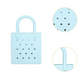 Maxbell Women Girls Beach Bag Waterproof Tote Bag Handbag Portable Summer Travel Bag Light Blue