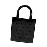 Maxbell Women Girls Beach Bag Waterproof Tote Bag Handbag Portable Summer Travel Bag Black