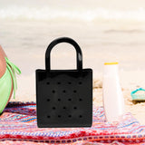 Maxbell Women Girls Beach Bag Waterproof Tote Bag Handbag Portable Summer Travel Bag Black