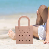 Maxbell Women Girls Beach Bag Waterproof Tote Bag Handbag Portable Summer Travel Bag Pink