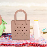 Maxbell Women Girls Beach Bag Waterproof Tote Bag Handbag Portable Summer Travel Bag Pink