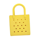 Maxbell Women Girls Beach Bag Waterproof Tote Bag Handbag Portable Summer Travel Bag Yellow