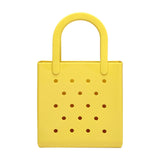 Maxbell Women Girls Beach Bag Waterproof Tote Bag Handbag Portable Summer Travel Bag Yellow