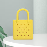 Maxbell Women Girls Beach Bag Waterproof Tote Bag Handbag Portable Summer Travel Bag Yellow