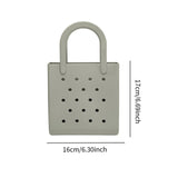 Maxbell Women Girls Beach Bag Waterproof Tote Bag Handbag Portable Summer Travel Bag Gray Green