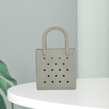 Maxbell Women Girls Beach Bag Waterproof Tote Bag Handbag Portable Summer Travel Bag Gray Green