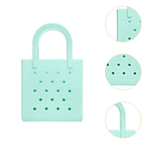 Maxbell Women Girls Beach Bag Waterproof Tote Bag Handbag Portable Summer Travel Bag Light Green
