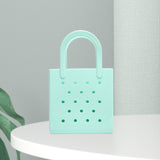 Maxbell Women Girls Beach Bag Waterproof Tote Bag Handbag Portable Summer Travel Bag Light Green