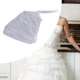Maxbell Women Petticoat Panier Hoop Prom for Lolita Dress Victorian Petticoat Bustle White