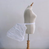 Maxbell Women Petticoat Panier Hoop Prom for Lolita Dress Victorian Petticoat Bustle White