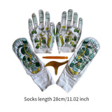 Maxbell Reflexology Socks and Gloves Tools Set for Home Use SPA Socks Acupoint Socks Crew Socks