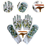 Maxbell Reflexology Socks and Gloves Tools Set for Home Use SPA Socks Acupoint Socks Crew Socks