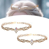 Maxbell Women Headpiece Queen Rhinestone Crown for Prom Cosplay Carnival Colorful Rhinestones