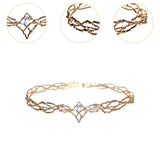 Maxbell Women Headpiece Queen Rhinestone Crown for Prom Cosplay Carnival White Rhinestones
