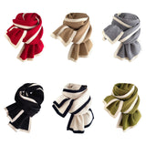 Maxbell Women Scarf Neck Scarf Ladies Scarf Cold Weather 175 cm Soft Gift Knit Scarf Red