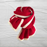 Maxbell Women Scarf Neck Scarf Ladies Scarf Cold Weather 175 cm Soft Gift Knit Scarf Red
