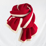 Maxbell Women Scarf Neck Scarf Ladies Scarf Cold Weather 175 cm Soft Gift Knit Scarf Red