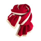 Maxbell Women Scarf Neck Scarf Ladies Scarf Cold Weather 175 cm Soft Gift Knit Scarf Red