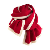 Maxbell Women Scarf Neck Scarf Ladies Scarf Cold Weather 175 cm Soft Gift Knit Scarf Red