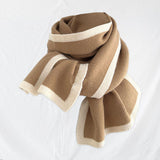 Maxbell Women Scarf Neck Scarf Ladies Scarf Cold Weather 175 cm Soft Gift Knit Scarf Khaki