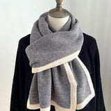 Maxbell Women Scarf Neck Scarf Ladies Scarf Cold Weather 175 cm Soft Gift Knit Scarf Gray