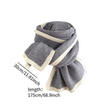 Maxbell Women Scarf Neck Scarf Ladies Scarf Cold Weather 175 cm Soft Gift Knit Scarf Gray