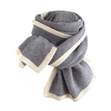 Maxbell Women Scarf Neck Scarf Ladies Scarf Cold Weather 175 cm Soft Gift Knit Scarf Gray