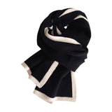 Maxbell Women Scarf Neck Scarf Ladies Scarf Cold Weather 175 cm Soft Gift Knit Scarf Black