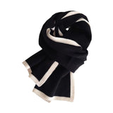 Maxbell Women Scarf Neck Scarf Ladies Scarf Cold Weather 175 cm Soft Gift Knit Scarf Black