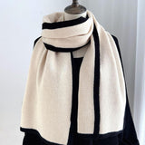 Maxbell Women Scarf Neck Scarf Ladies Scarf Cold Weather 175 cm Soft Gift Knit Scarf Beige