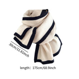 Maxbell Women Scarf Neck Scarf Ladies Scarf Cold Weather 175 cm Soft Gift Knit Scarf Beige