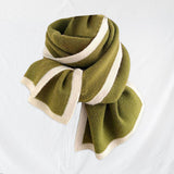 Maxbell Women Scarf Neck Scarf Ladies Scarf Cold Weather 175 cm Soft Gift Knit Scarf Green