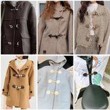 Maxbell 6 Sets Sew on Toggle Buttons Resin Horn Buttons for Winter Coat Bags Clothes Style A