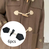 Maxbell 6 Sets Sew on Toggle Buttons Resin Horn Buttons for Winter Coat Bags Clothes Style A