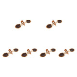 Maxbell 6 Sets Sew on Toggle Buttons Resin Horn Buttons for Winter Coat Bags Clothes Style B