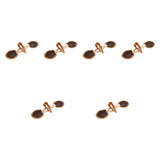 Maxbell 6 Sets Sew on Toggle Buttons Resin Horn Buttons for Winter Coat Bags Clothes Style B