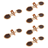 Maxbell 6 Sets Sew on Toggle Buttons Resin Horn Buttons for Winter Coat Bags Clothes Style B
