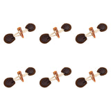 Maxbell 6 Sets Sew on Toggle Buttons Resin Horn Buttons for Winter Coat Bags Clothes Style C