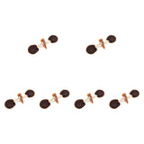 Maxbell 6 Sets Sew on Toggle Buttons Resin Horn Buttons for Winter Coat Bags Clothes Style C