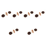 Maxbell 6 Sets Sew on Toggle Buttons Resin Horn Buttons for Winter Coat Bags Clothes Style C