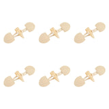 Maxbell 6 Sets Sew on Toggle Buttons Resin Horn Buttons for Winter Coat Bags Clothes Style D