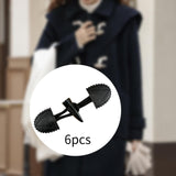 Maxbell 6 Sets Sew on Toggle Buttons Resin Horn Buttons for Winter Coat Bags Clothes Style E